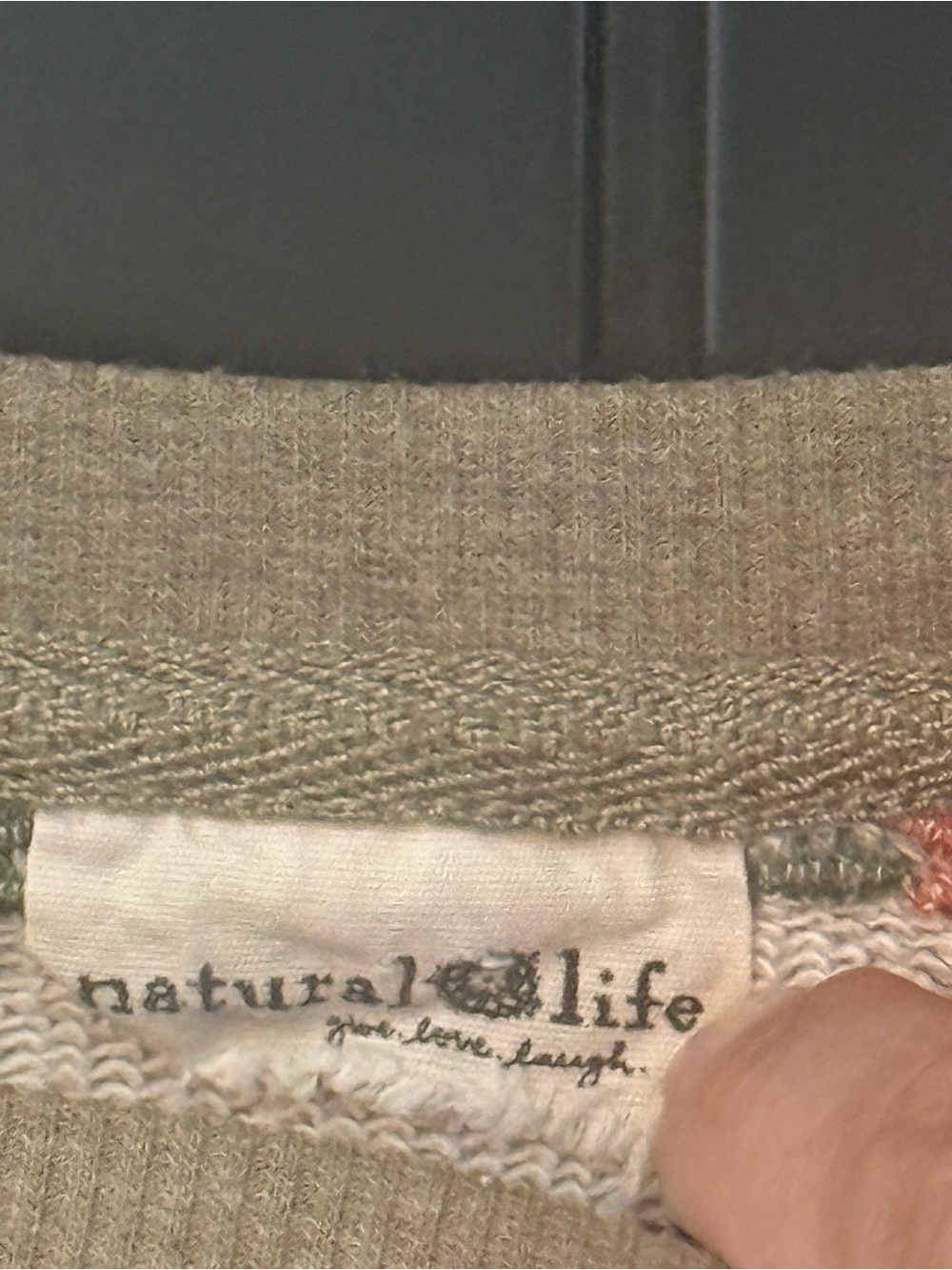 🌺 NATURAL LIFE Women’s Gray Crewneck Sweatshirt Enjoy the Little Things L/XL - Picture 2 of 13